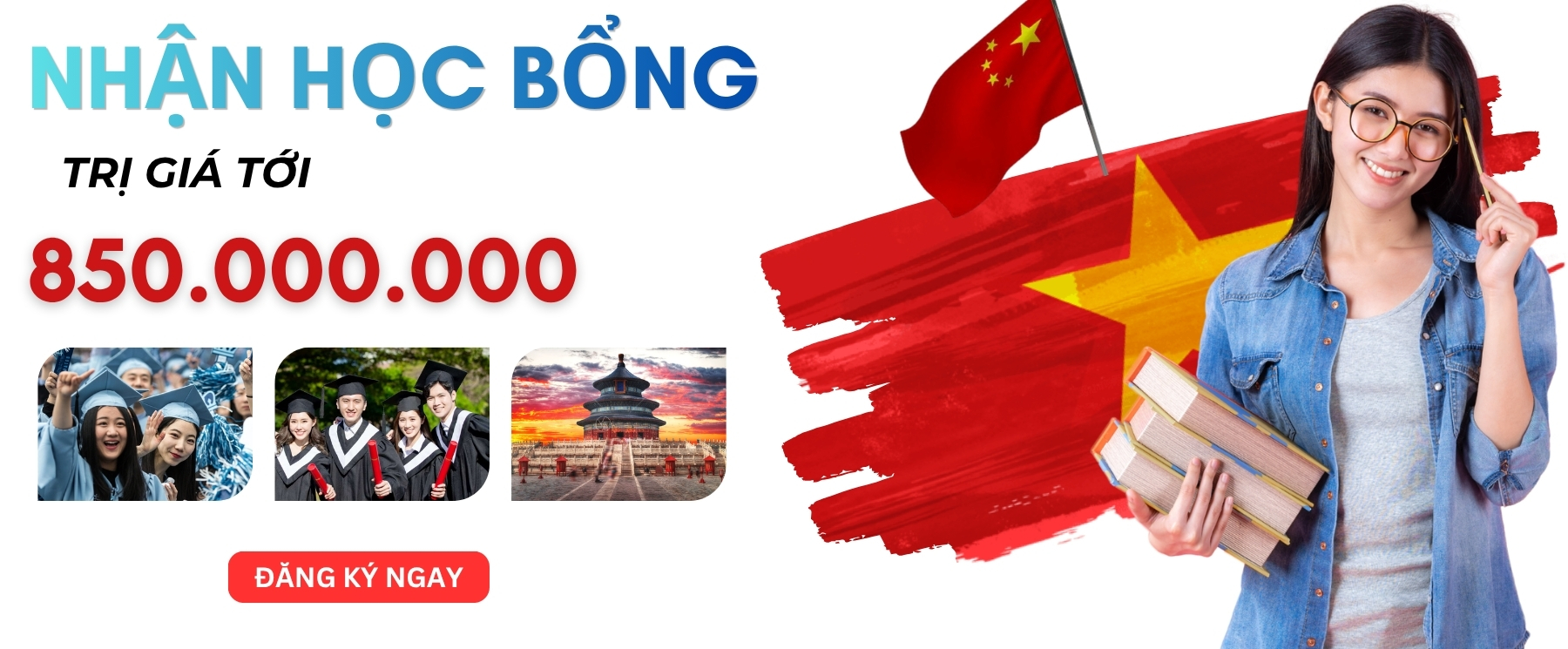 Nhận học bổng du học Trung Quốc trị giá tới 800 triệu đồng